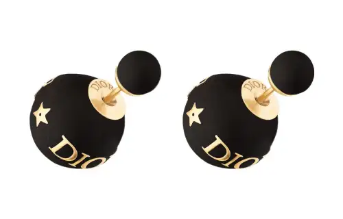 DIOR Earrings Women's Black