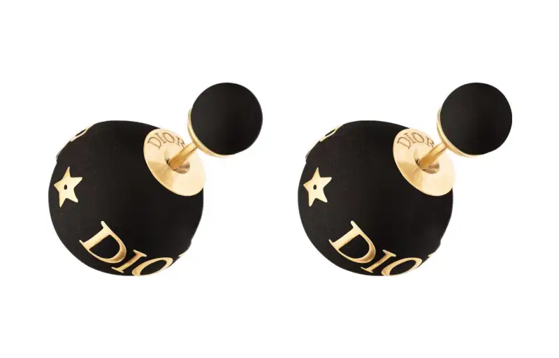 DIOR Earrings Women's Black