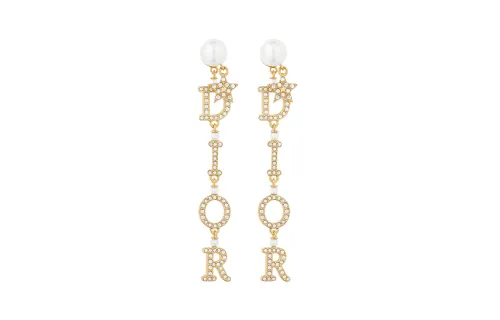 Dior 2010s logo star earrings