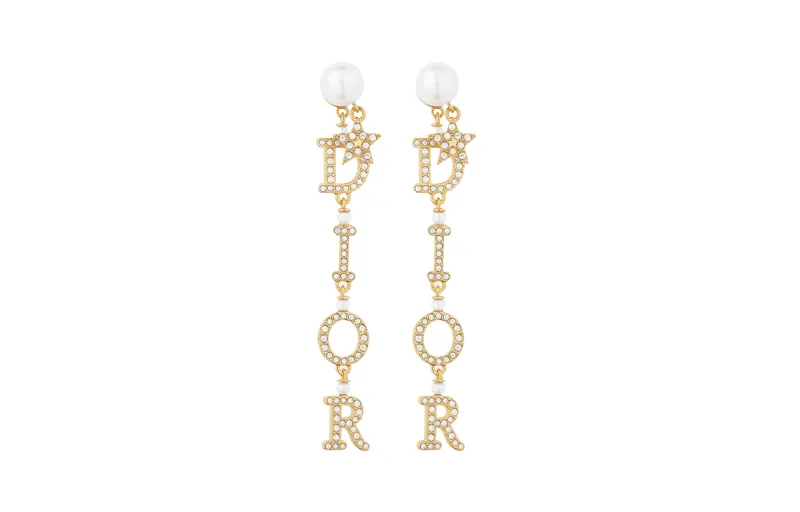 Dior 2010s logo star earrings