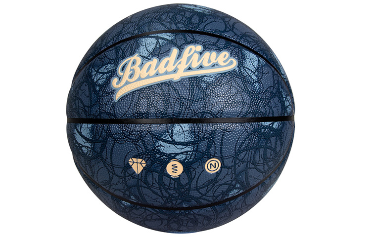 Li Ning Pu Basketball Slip Resistant Abrasion Resistant Blue Size 7 Training Unisex