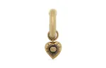 GUCCI G Brass Earrings Unisex Gold