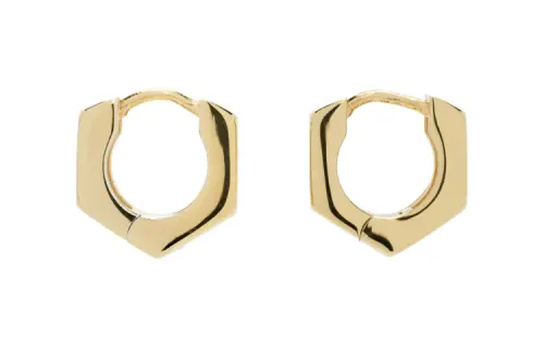 Maison Margiela Brass Earrings Men's Gold