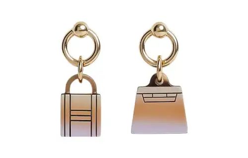 HERMES Amulettes Maroquinier Earrings Women's
