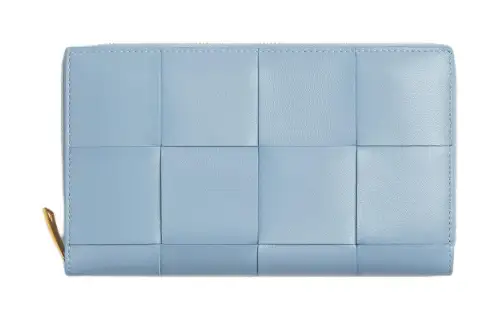 Bottega Veneta Lambskin Wallet Women's Ice Blue
