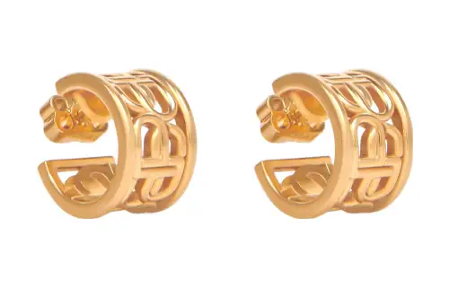 Balenciaga Earrings Women's Gold