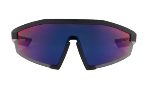 PRADA Irregular Shape Sunglasses Men's Black