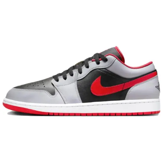 Jordan 1 Low Black Light Smoke Grey Gym Red