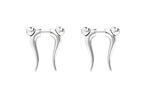 【Previous Season】Force double horn earrings
