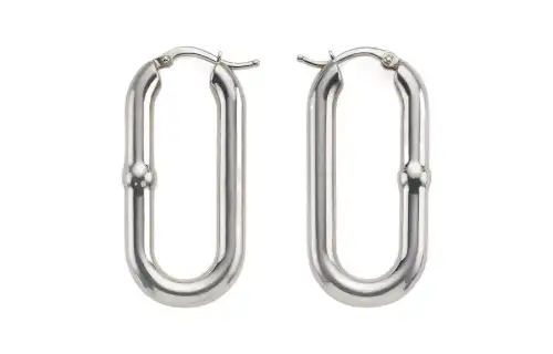 Bottega Veneta Earrings Women's Silver