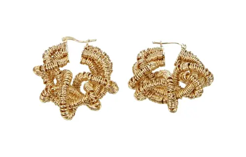 Bottega Veneta Silver Earrings Women's Gold