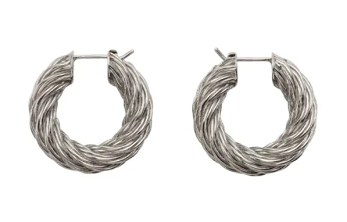 Bottega Veneta Earrings Women's Silver