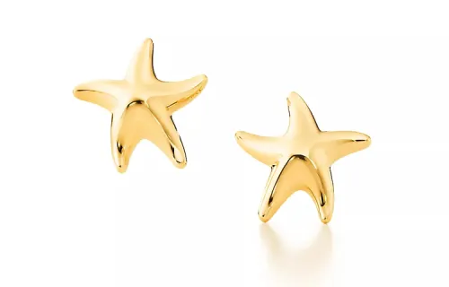 TIFFANY & CO. 18K Gold Earrings Women's Gold