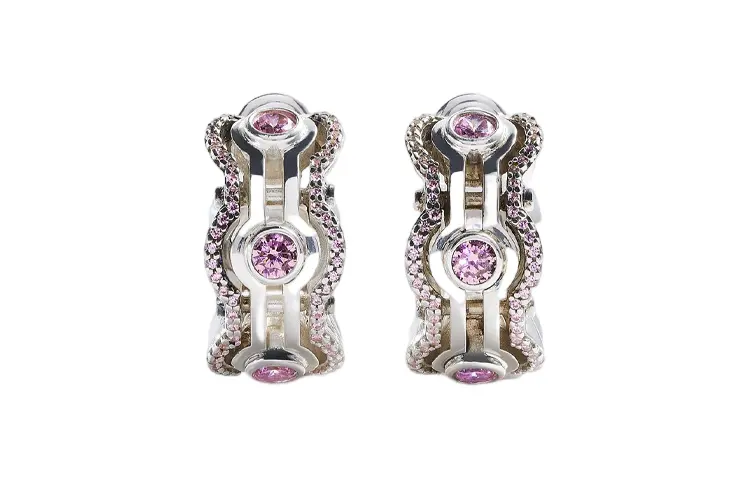 Bottega Veneta Earrings Women's Pink