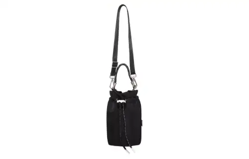 Converse Polyamide Bucket Bag, Portable Crossbody Bag, Shoulder Bag Unisex Black