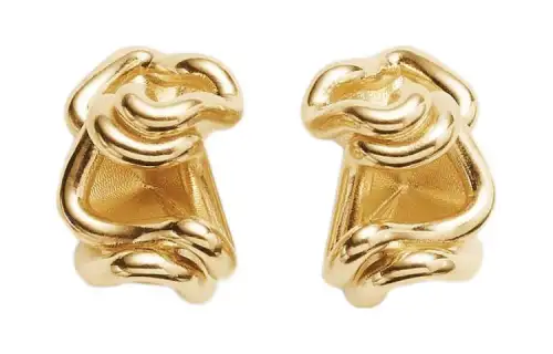 Balenciaga Earrings Women's Gold
