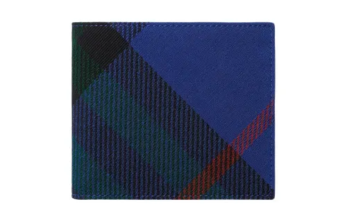 Burberry Polyester With Cotton Wallet Men's Knight Blue