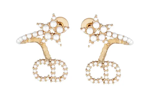 DIOR Metal Earrings Women's Gold