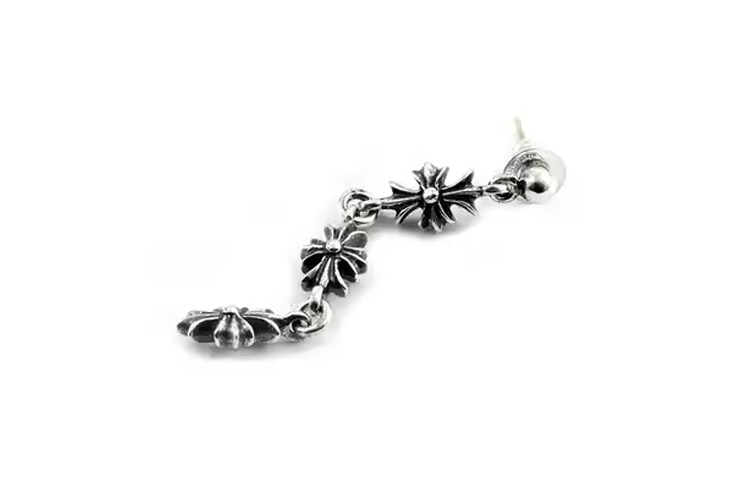 Chrome Hearts 925 Sterling Silver Earrings Unisex Silver