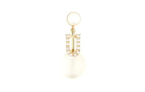 DIOR Metal Earrings Women's White