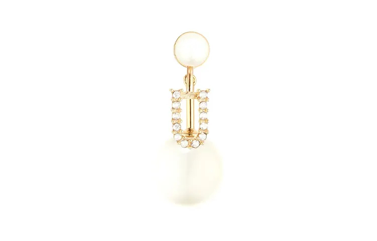 DIOR Metal Earrings Women's White