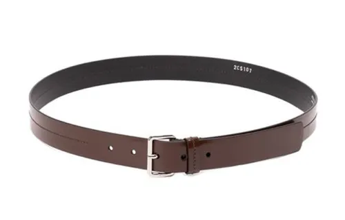 PRADA Logo Engraved Buckle Belt