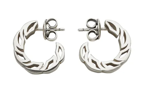 Bottega Veneta Earrings Men's Silver