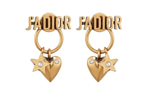 DIOR Metal Earrings Women's Gold