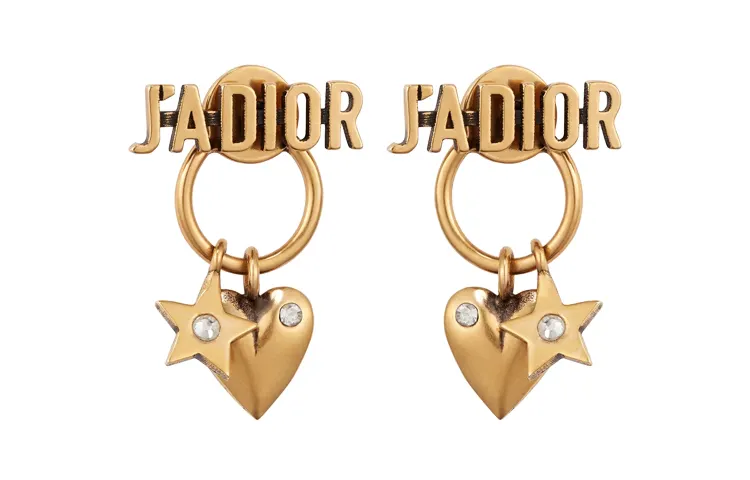 DIOR Metal Earrings Women's Gold