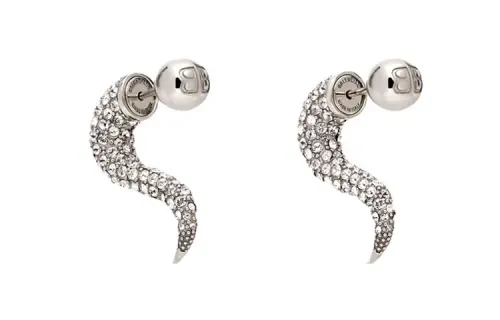 Balenciaga Earrings Women's Silver