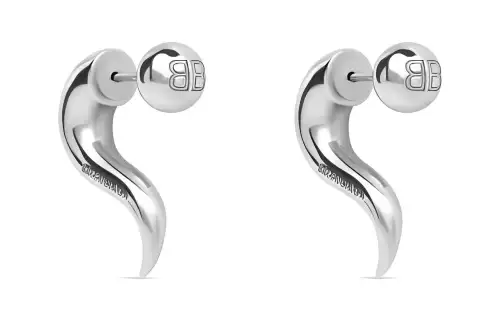 Balenciaga Earrings Women's Silver