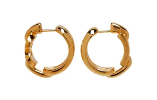 Balenciaga Earrings Women's Gold