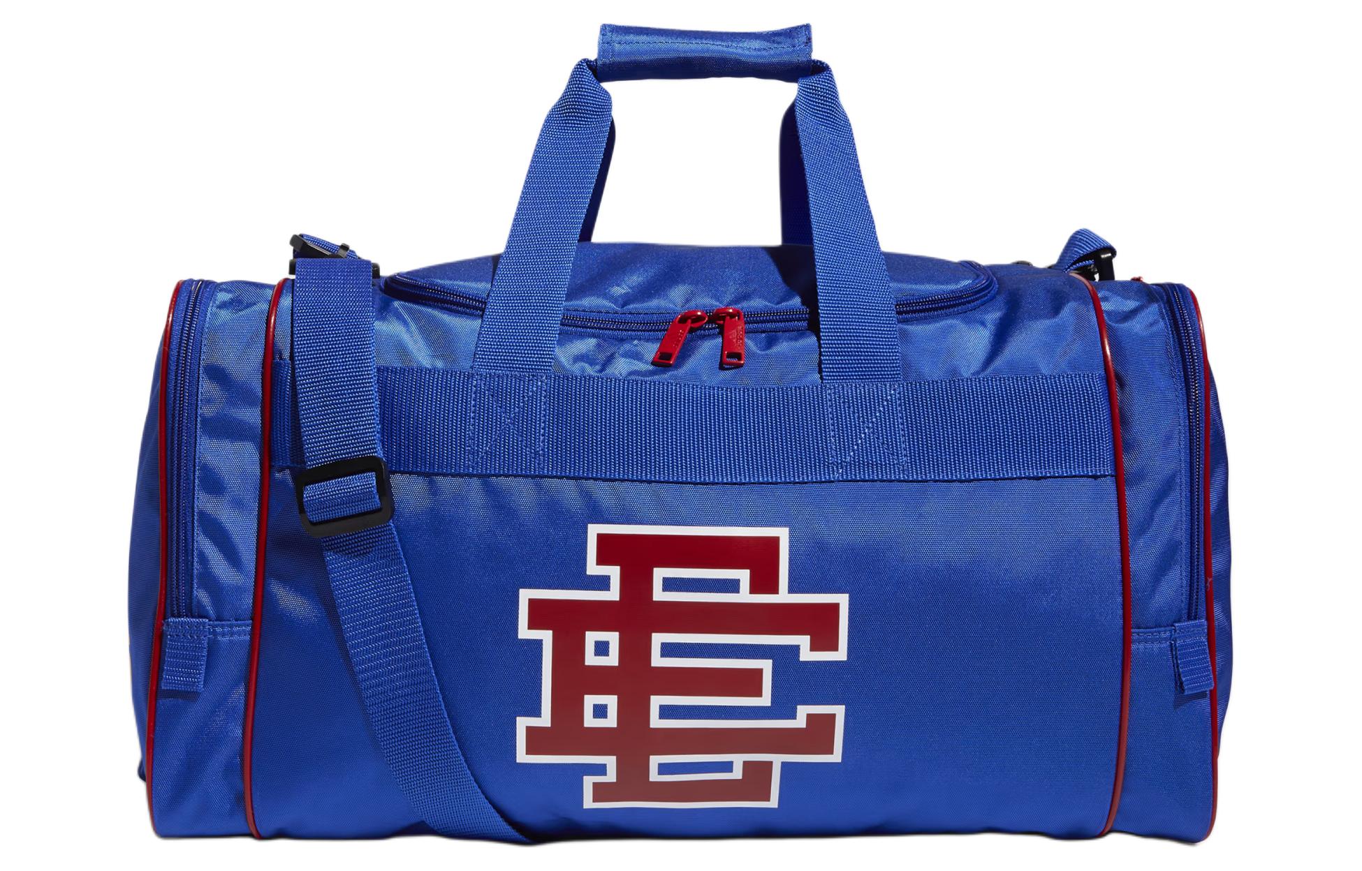 Adidas, adjustable removable foldable straps with zipper, one-shoulder bag, dark blue travel bag for men and women, for beloved