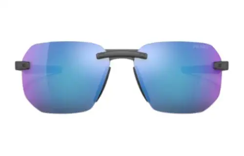 PRADA Irregular Shape Sunglasses Men's Black