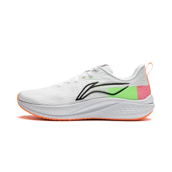 LINING Red Hare 7 Running Shoes Men Low-Top Standard White/Light Neon Green