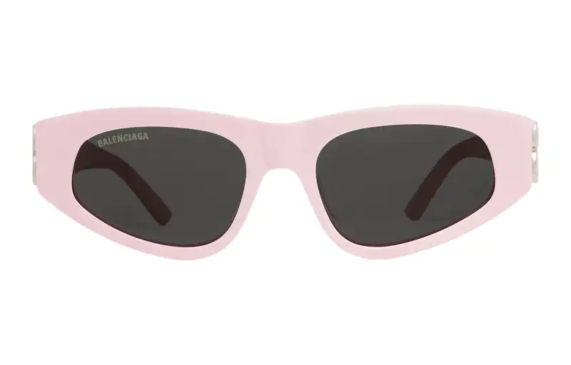 Balenciaga Irregular Shape Sunglasses Women's Pink