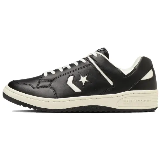 Converse Weapon Skateboard Shoes Unisex Low-Top Black Beige