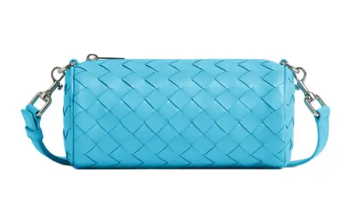Bottega Veneta Intrecciato Calfskin Crossbody Bags Mini Men's Blue