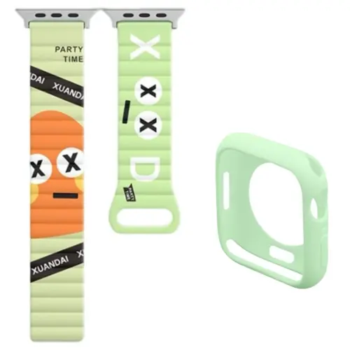CHENSONG watch strap for Apple, silicone material, loop color printing, unisex