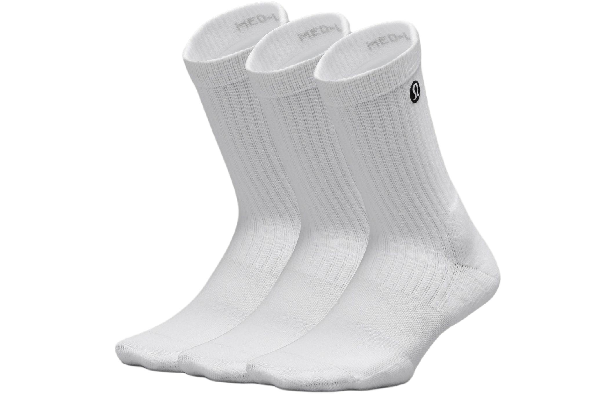 Lululemon Crew Socks Women’s 3 Pack White