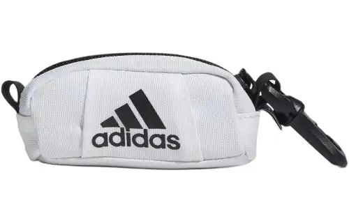 Adidas Recycled Polyester Plain Weave Fabric Polyester Sneaker Storage Bag Men's White