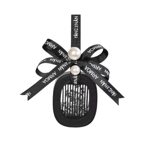 Pendant, perfume, perfumed accessory with a light fragrance, universal aromatherapy pearl with bow for auto, long lasting light fragrance