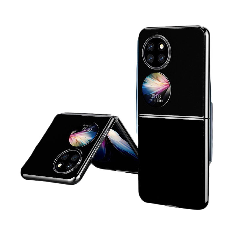 Baohuguang leather material, electroplated frame, all-inclusive protection and anti-fall, bare phone feels super good, light luxury, mobile phone case, suitable for Huawei pocket2, business style trend