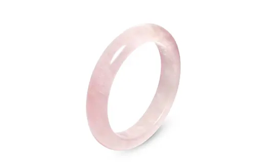 KING TAI SANG Natural Pink Crystal Bangles Women's