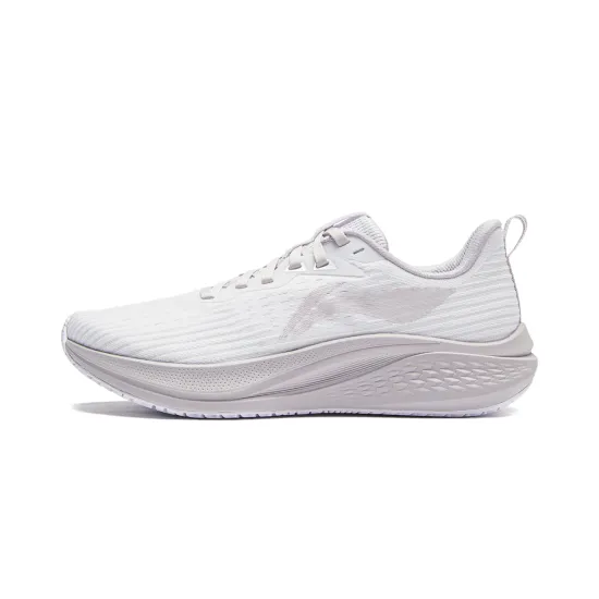LINING Red Hare 7 Running Shoes Women's Low-Top Standard White/Smoky Purple Gray