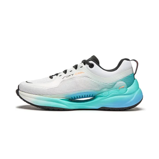 LINING Soft COOL Casual Shoes Men Low-Top Standard White/Light Mint Green/Black