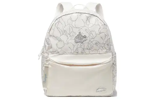 Li Ning Polyester Sports Backpack Unisex Ivory