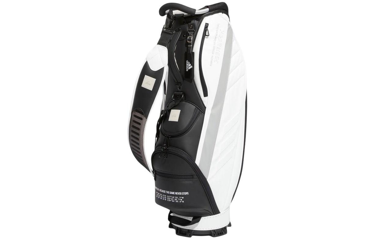 Adidas Recycled Polyester Blended With Polyurethane Storage Bag Unisex Black & White