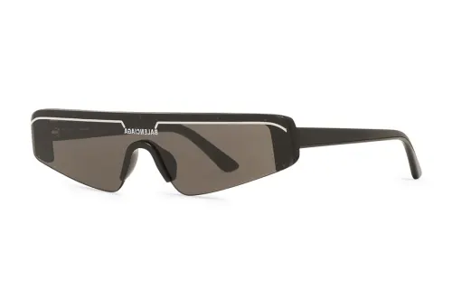 Balenciaga Eyewear Logo Print Rectangle Frame Mask Sunglasses