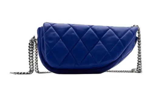 Burberry Lambskin Handbag, Shoulder Bag Women's Royal Blue